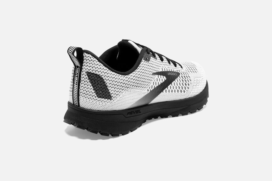 Brooks Revel 4 Road Running Shoes Womens White/Black 932165-NSM